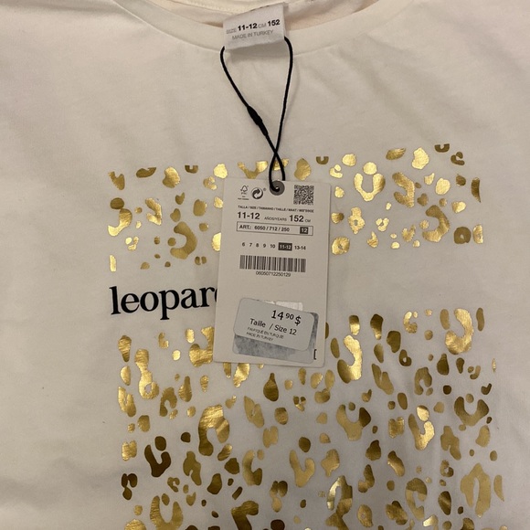 Zara girls long sleeve white t-shirt - Picture 3 of 4